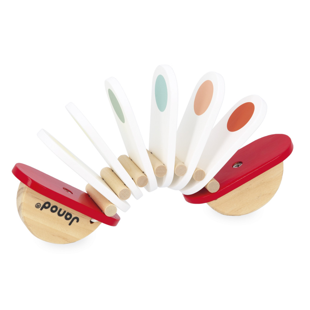 Janod Confetti Hudobný nástroj Klik-klak