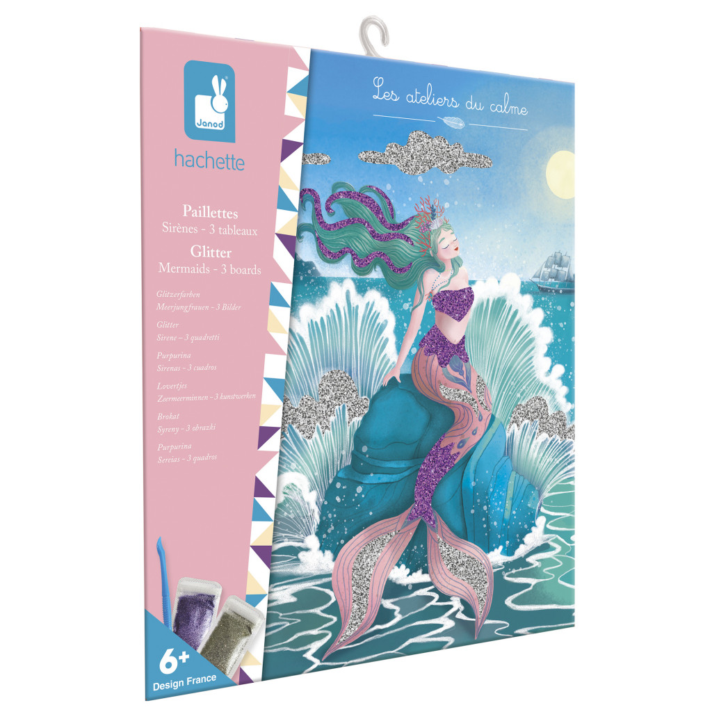 Janod Atelier Kreatívna sada Mini Morské panny Trblietavé piesky