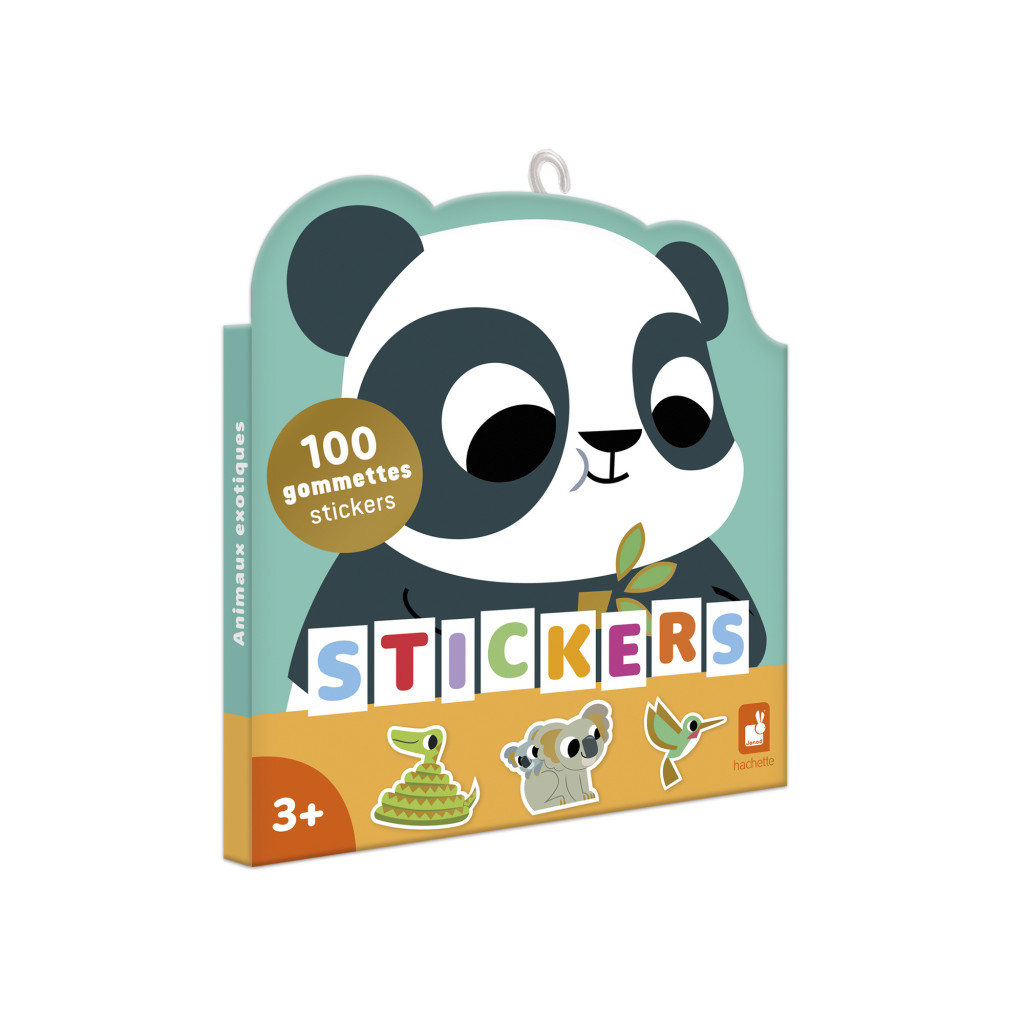 Janod Stickers Samolepky Exotické zvieratá 100 ks