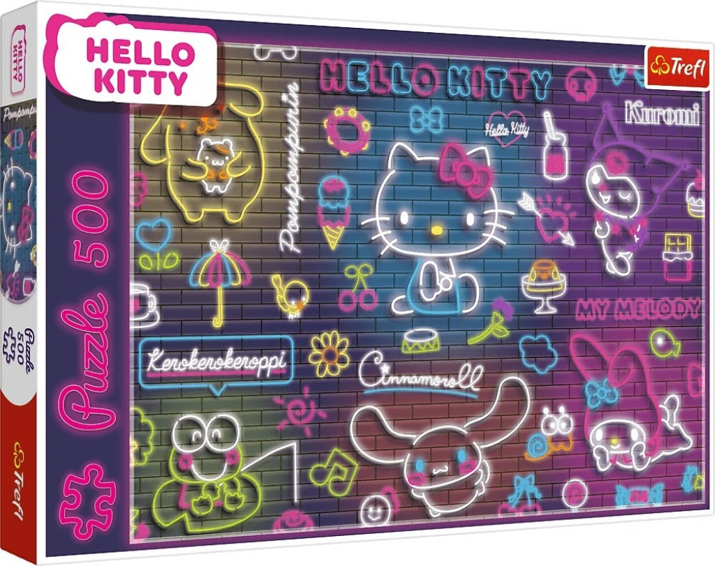 Trefl Trefl Puzzle 500 Hello Kitty neonová