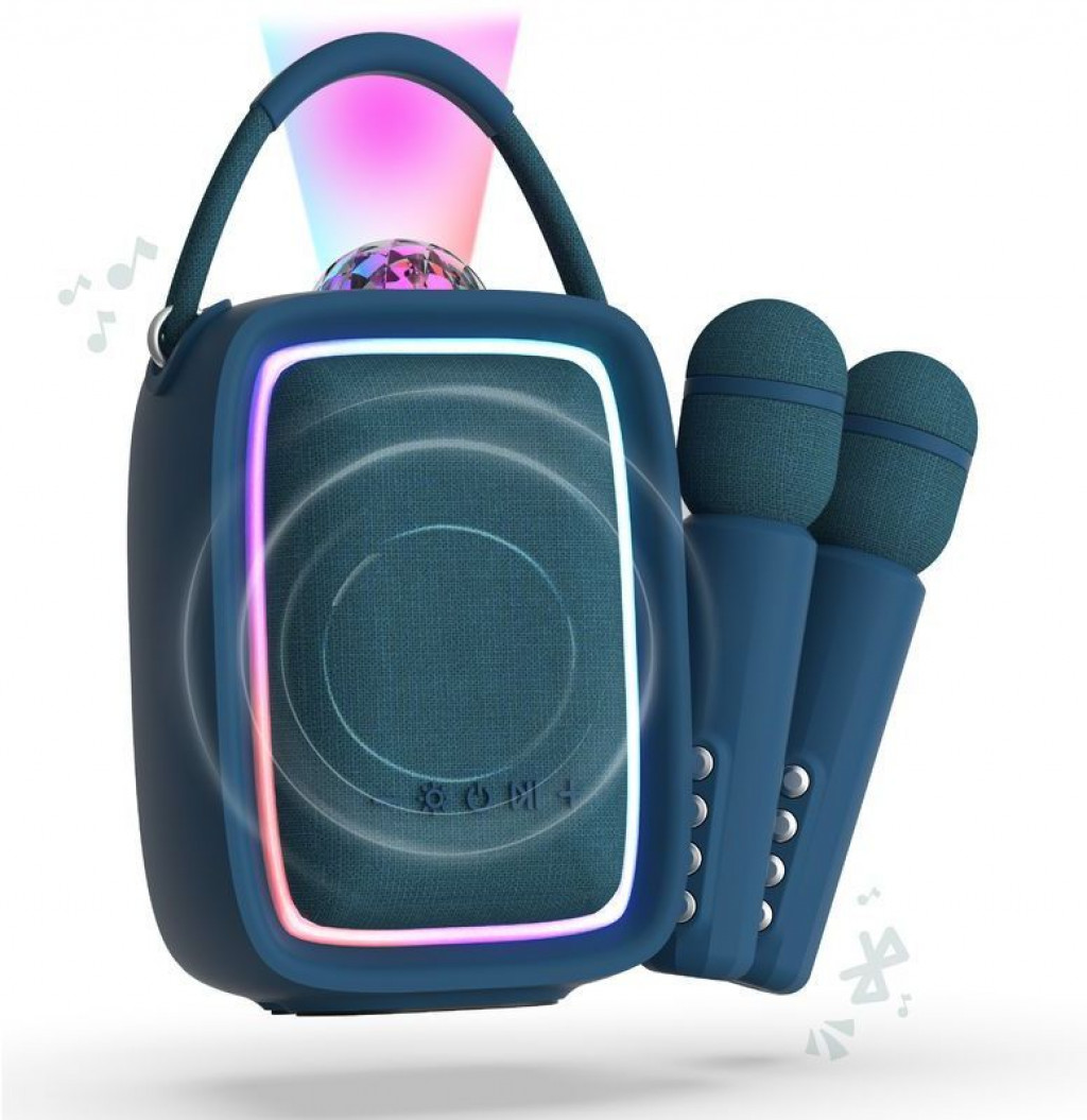 MOB Súprava na karaoke MOB Singy Party - tmavo modrá