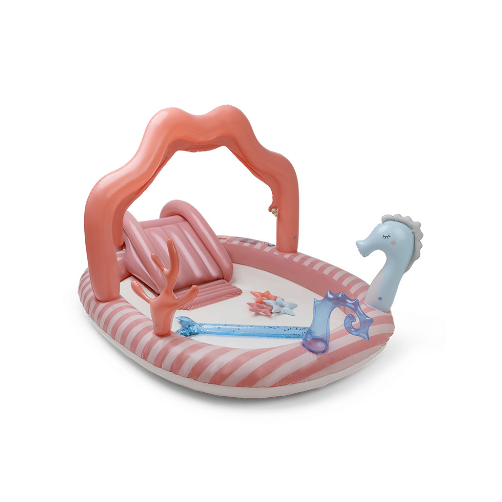 Swim Essentials Nafukovací bazén se skluzavkou Mermaid 210 cm