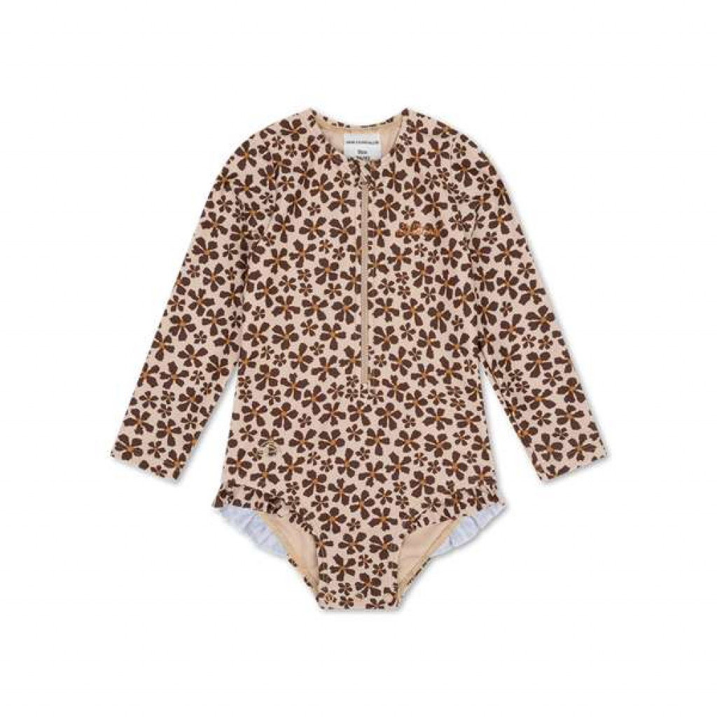 Swim Essentials Plavky s dlouhým rukávem s UPF 50+ Wild Flower