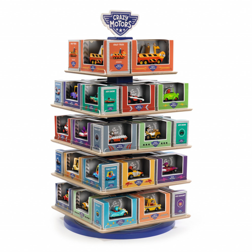 DJECO Display pre autíčka Crazy Motors