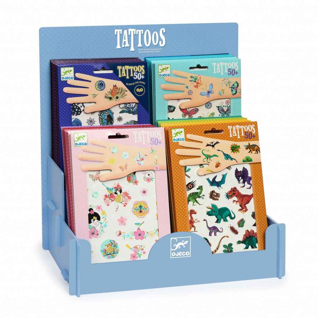 DJECO Display pre dočasné tetovačky