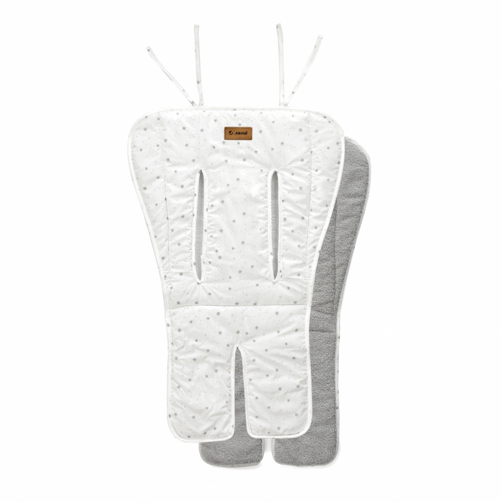 Jané Podložka do kočíka obojstranná Flappy Grey