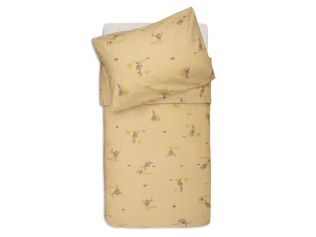 Jollein Povlečení 140x100 a 40x60 cm Kangaroots