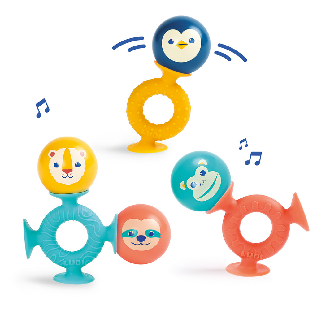 Ludi Chrastítka s přísavkou Smac Pop