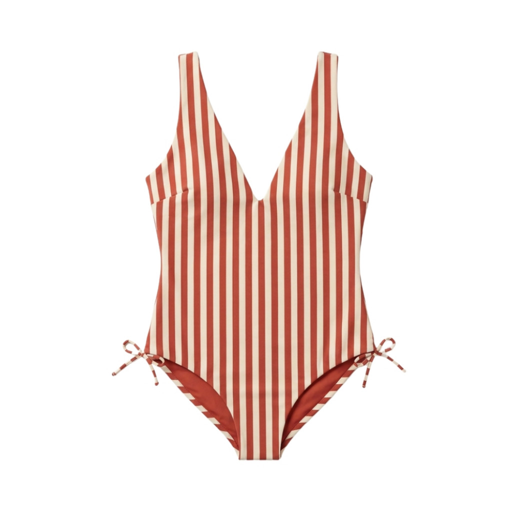 Swim Essentials Dámské jednodílné plavky s UPF 50+ Palm Stripe