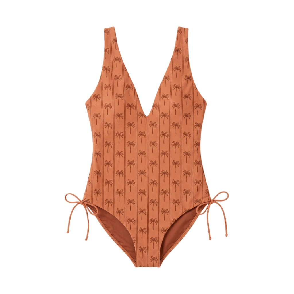 Swim Essentials Dámské jednodílné plavky s UPF 50+ Palm Tree