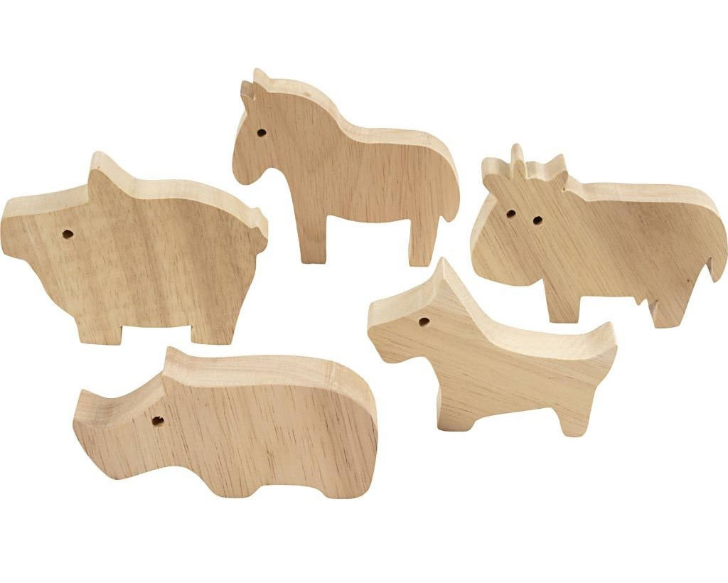 Creativ Company Kreativní sada Zvířata z farmy dřevěná