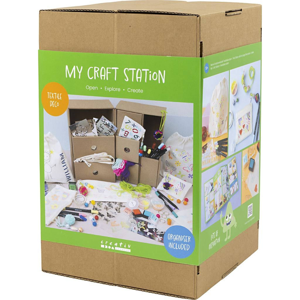 Creativ Company Kreatívna sada Maxi box so zásuvkami Dekorovanie textilu