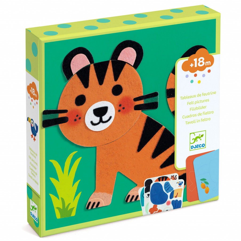 DJECO Plstěné obrázky Měkká zvířátka