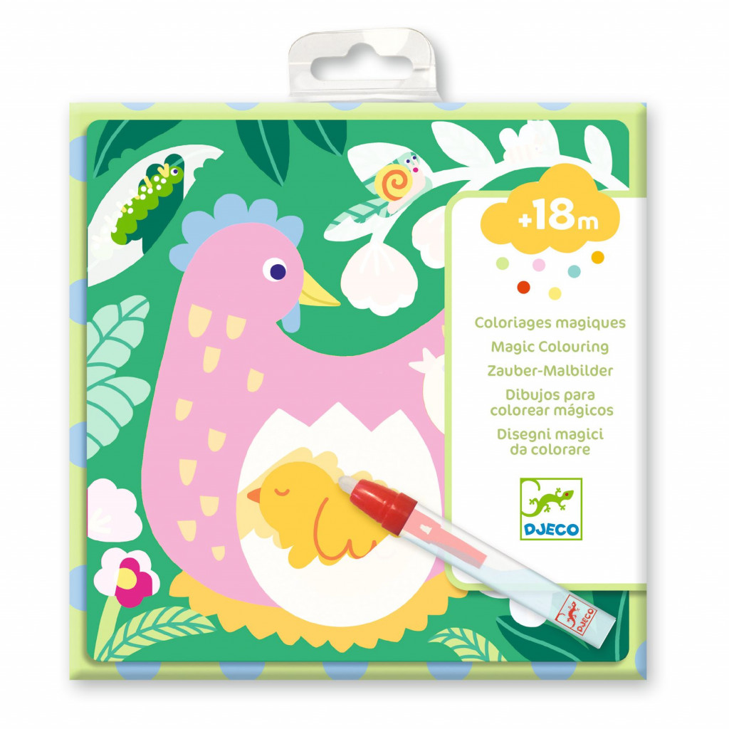 DJECO Magické vybarvování vodou Maminka a mládě