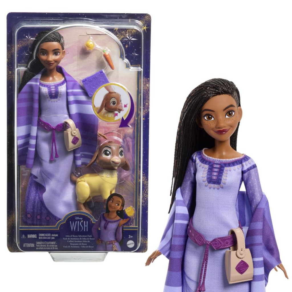 Mattel DISNEY PRIANIE BÁBIKA SO ZVIERACÍM KAMARÁTOM NA CESTÁCH