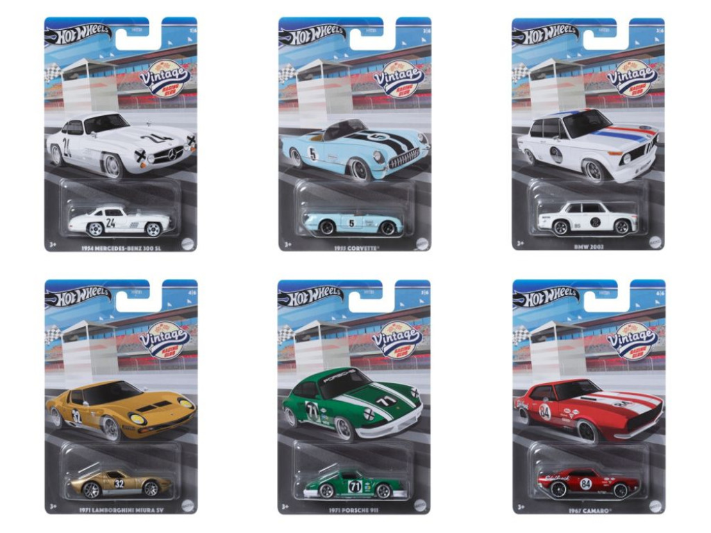 Mattel Hot Wheels tematický Vintage angličák asst 