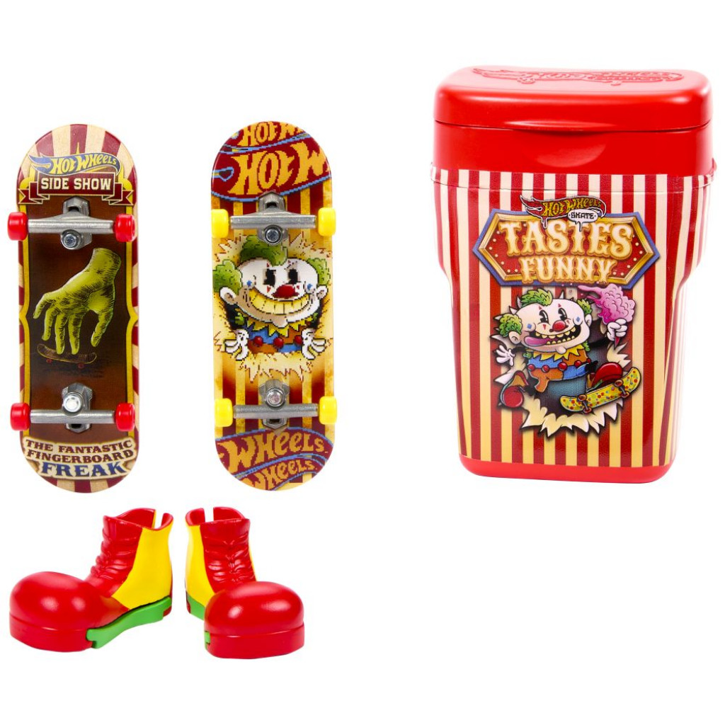 Mattel Hot Wheels SKATES 2KS FINGERBOARD A TOPÁNKY V KRABIČKE ASST