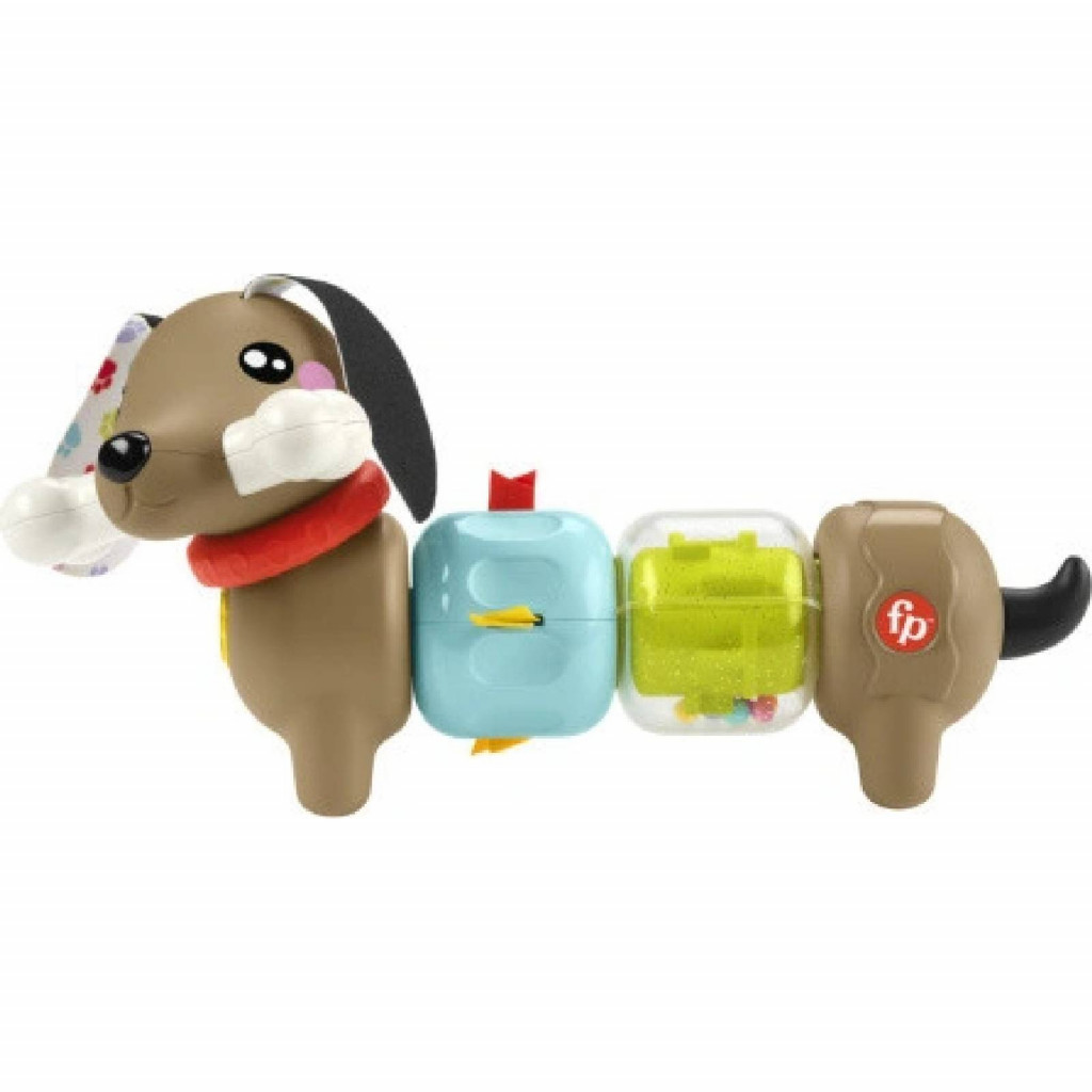 Mattel Fisher Price chrastiaci a klepajúci jazvečik 