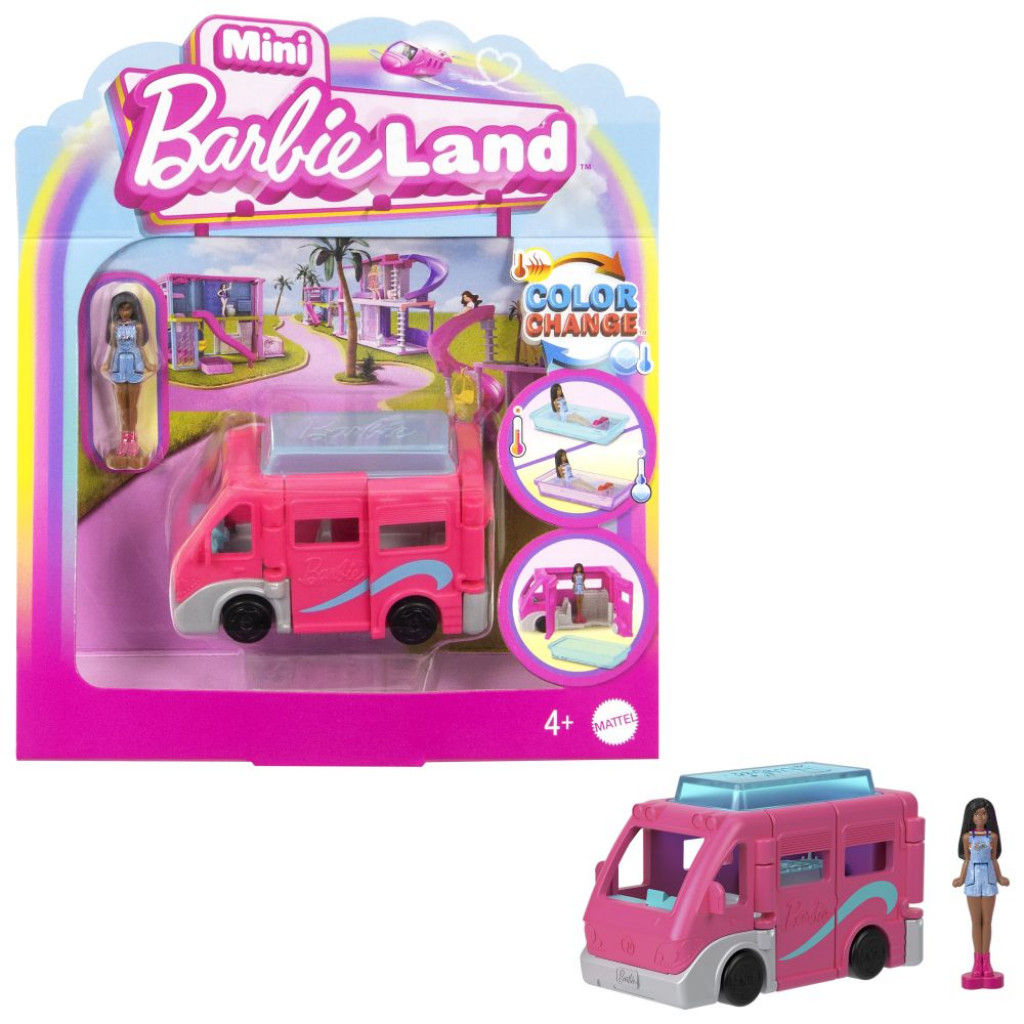 Mattel Barbie mini Barbieland dopravné prostriedky - karavan snov