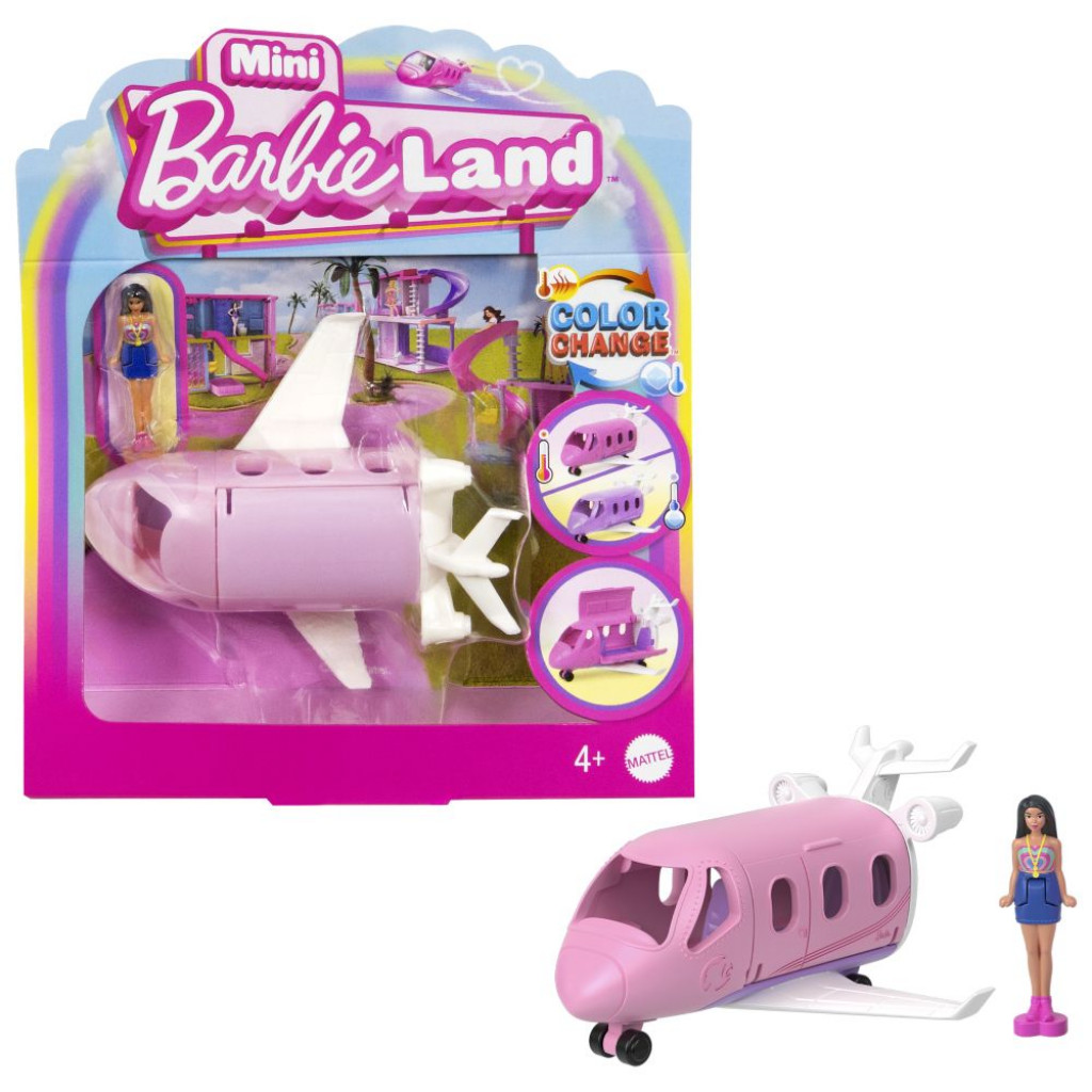 Mattel Barbie mini Barbieland dopravné prostriedky - lietadlo snov 