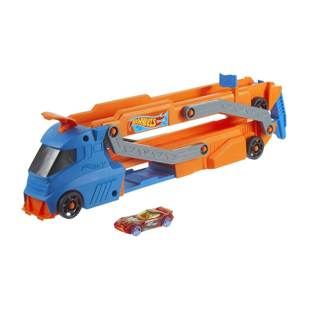 Mattel Hot Wheels city ťahač s odpaľovačom 