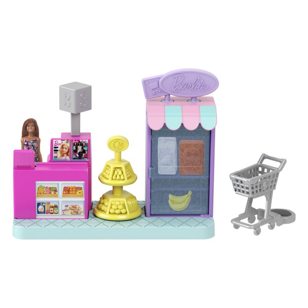 Mattel Barbie mini Barbieland herný set - SUPERMARKET