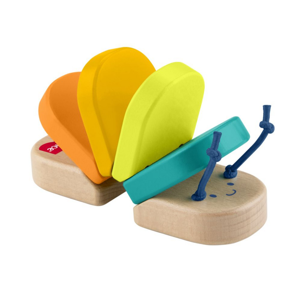 Mattel Fisher Price drevená klapajúca stonožka 