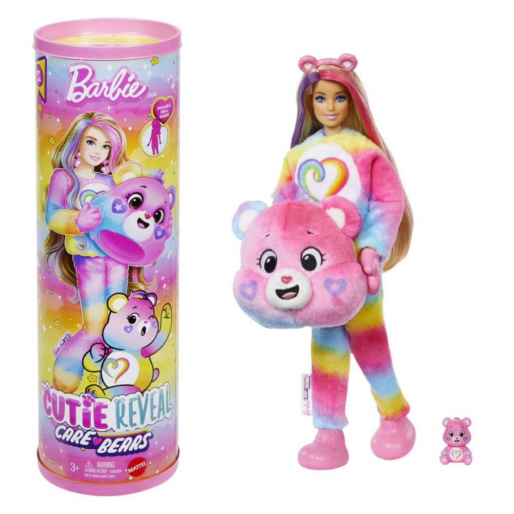Mattel Barbie CUTIE REVEAL Barbie a starostliví medvedíkovia séria 2 - RUŽOVÁ