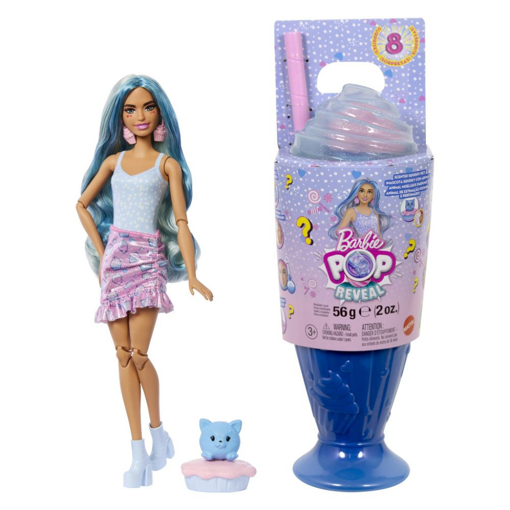 Mattel Barbie POP REVEAL Barbie odmeny - MODRÁ