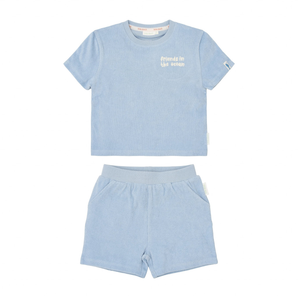 Little Dutch Tričko a kraťasy Ocean World Blue veľ. 86/92