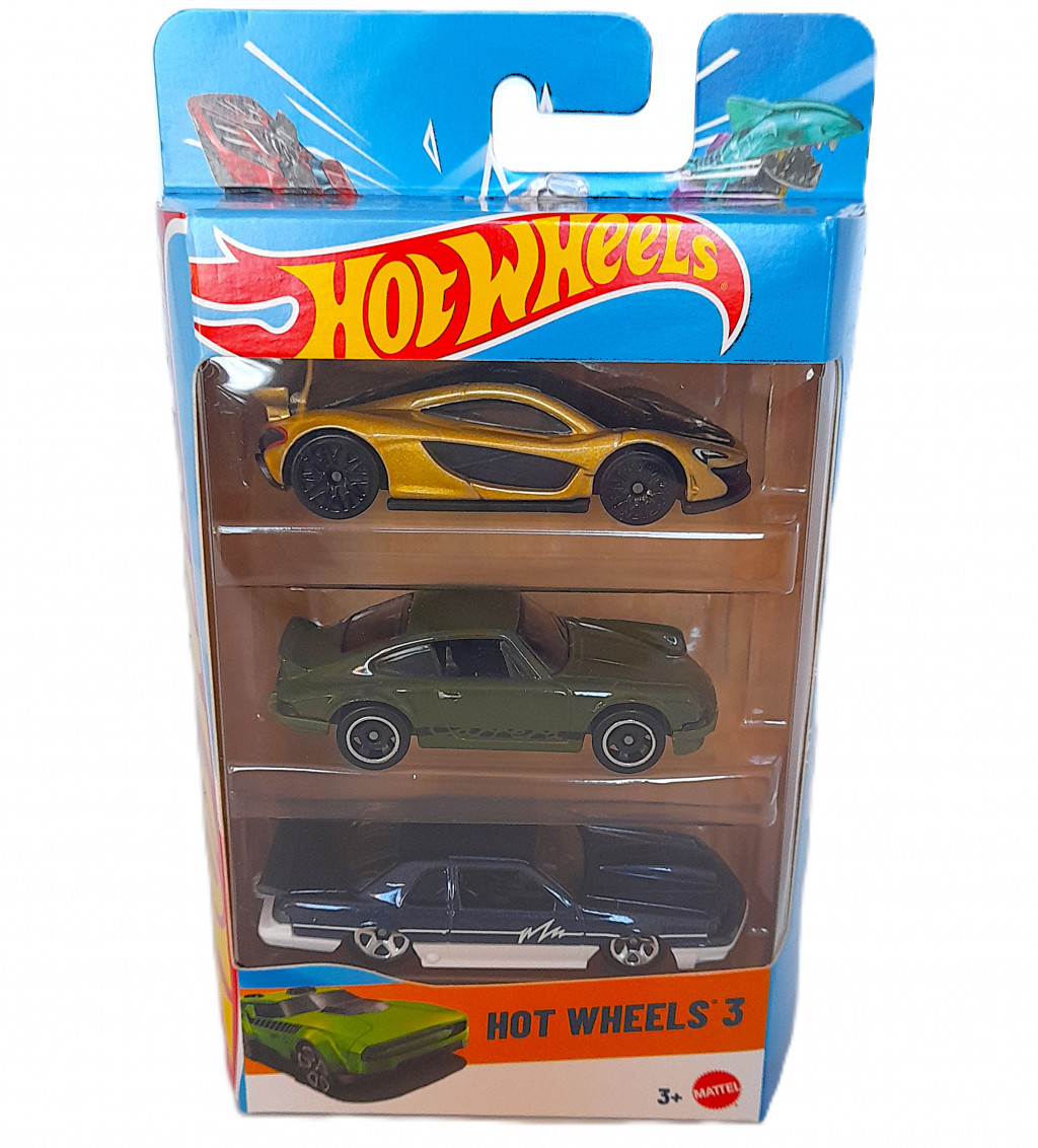 Mattel Hot Wheels Autíčka sada 3ks