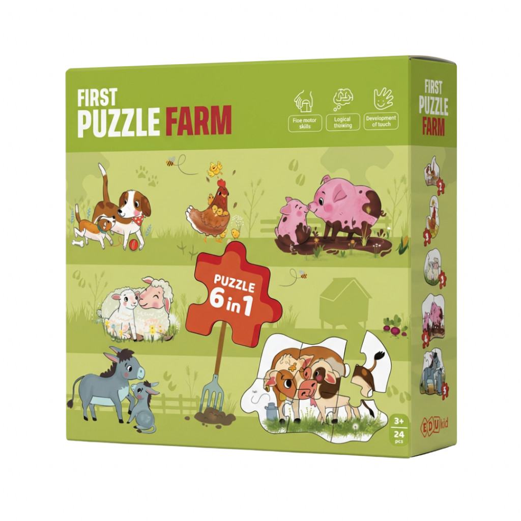 EDUkid První puzzle Farma 6v1