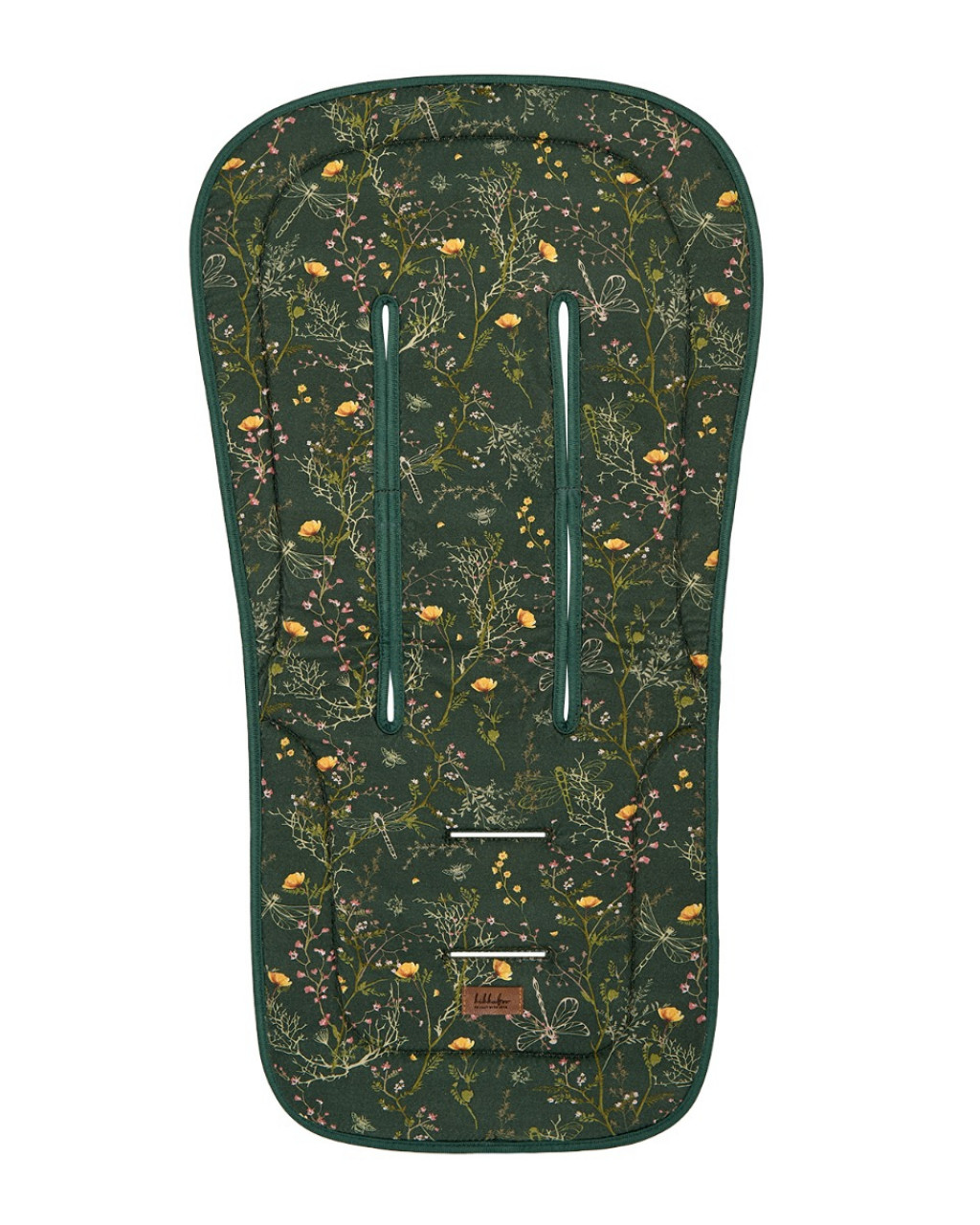 KikkaBoo Sedací podložka do kočárku Secret Garden Green