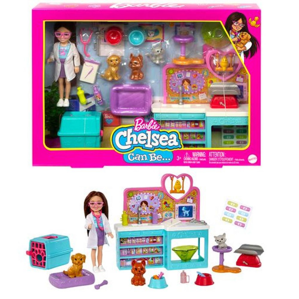 Mattel Barbie Chelsea veterinárka herný set 