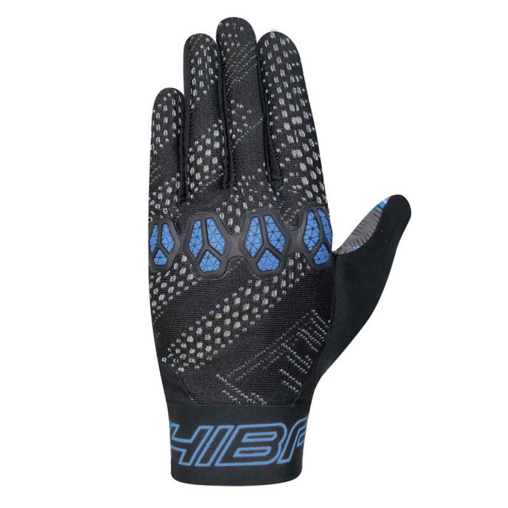 Chiba Chiba Detské cyklistické rukavice Trinity Youth BLACK-BLUE S