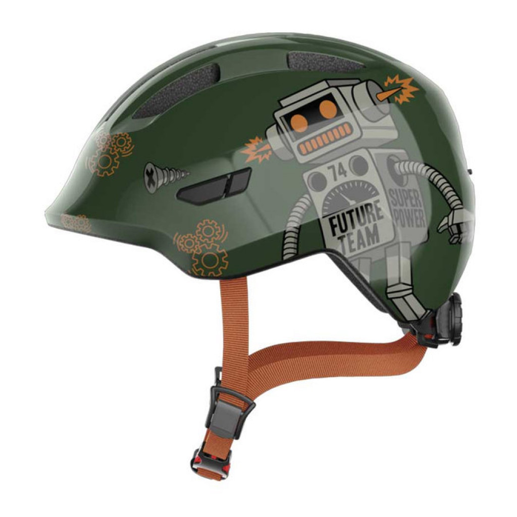 ABUS ABUS Detská cyklistická prilba Smiley 3.0 green robo 2026 S