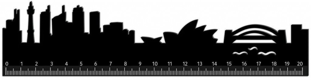 Legami Pravítko Legami Follow The Skyline - Ruler - Sydney - 20 cm