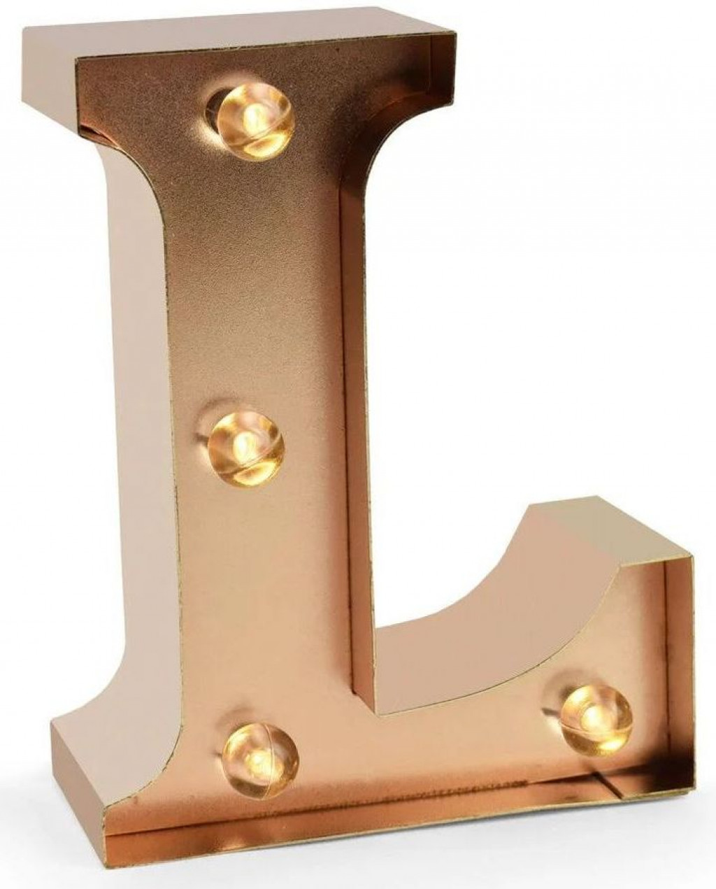 Legami Mini dekoračné svetlo Legami Mini Decorative Light - L - Gold Rose - Letters