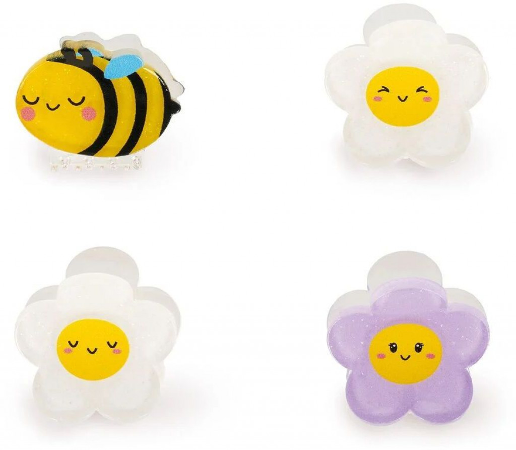 Legami Štipčeky do vlasov Legami Clip Me Up! - Set Of 4 Mini Hair Clips - Bee