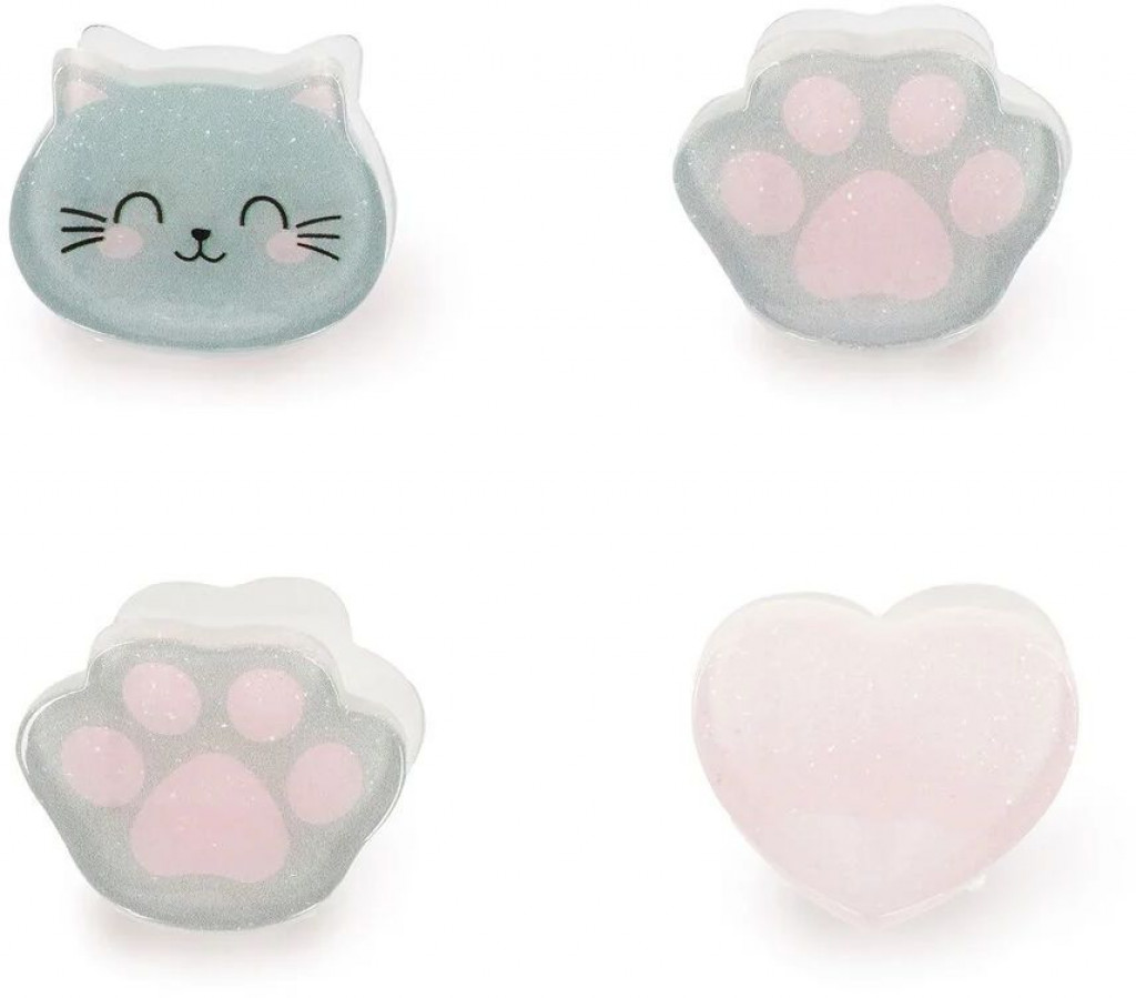Legami Štipce do vlasov Legami Clip Me Up! - Set Of 4 Mini Hair Clips - Kitty