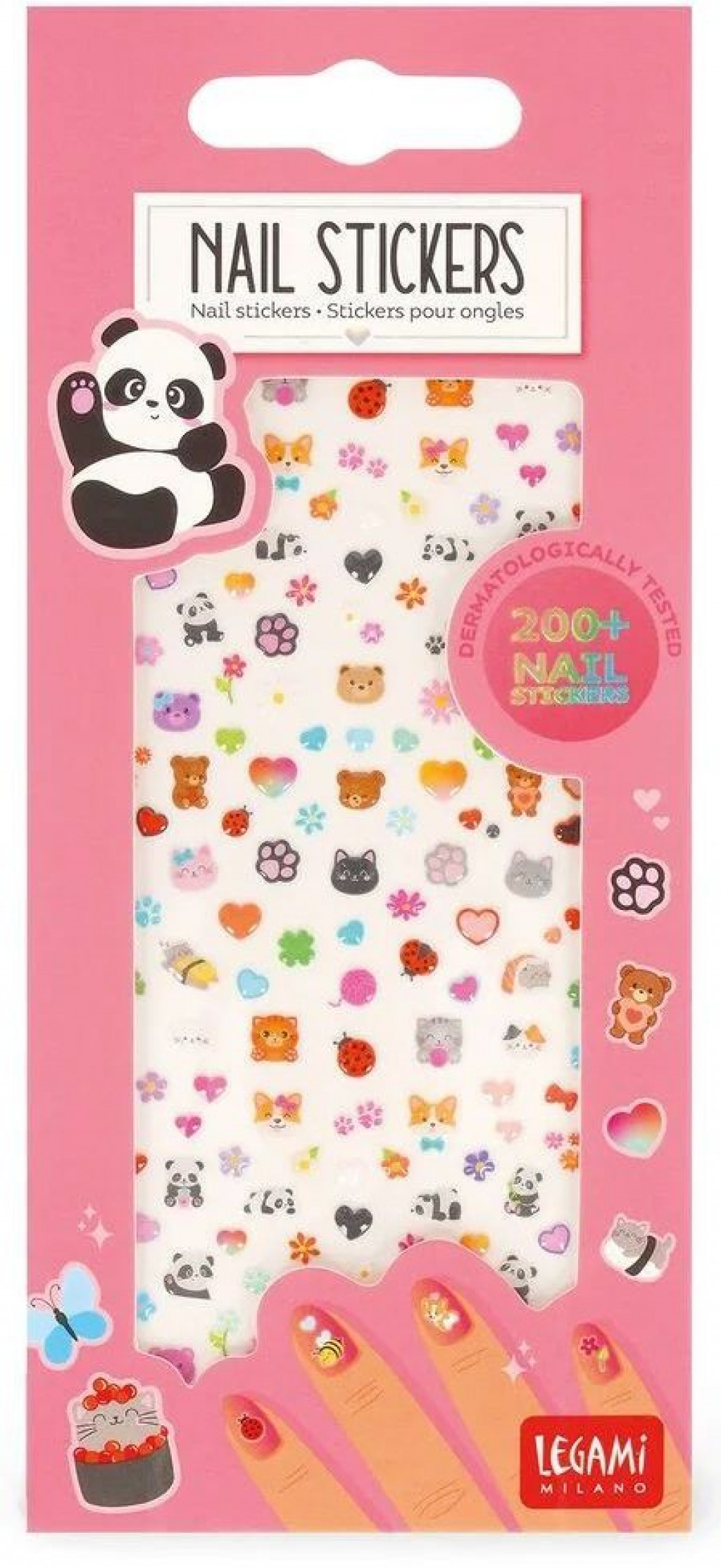 Legami Samolepky na nechty Legami Nail Stickers - Cute Animals