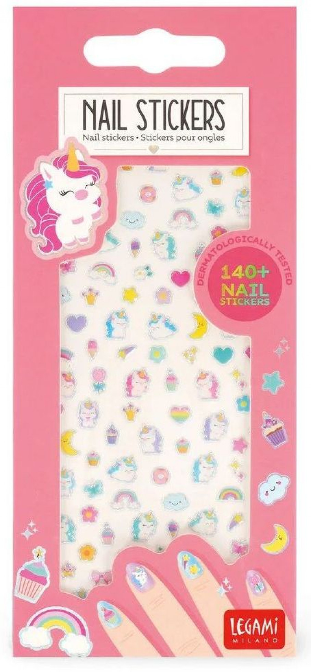 Legami Samolepky na nechty Legami Nail Stickers - Unicorn