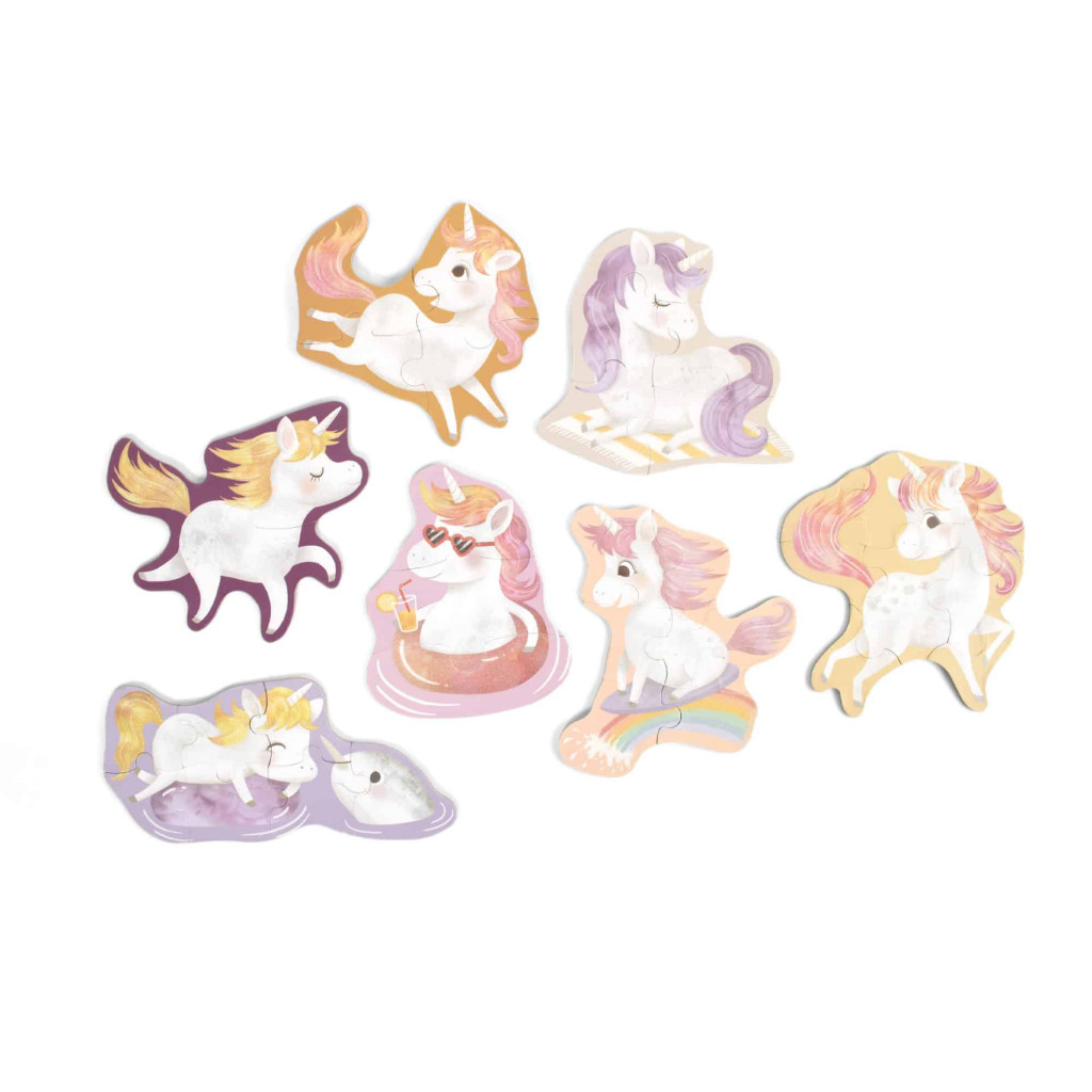 Filibabba Set 7 puzzle - unicorn shores