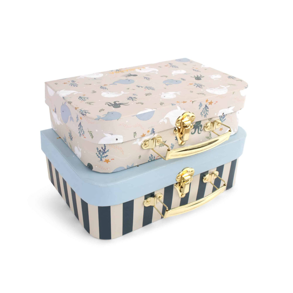 Filibabba Set kufríkov na hranie a uskladnenie - christian´s whale tales - 2ks