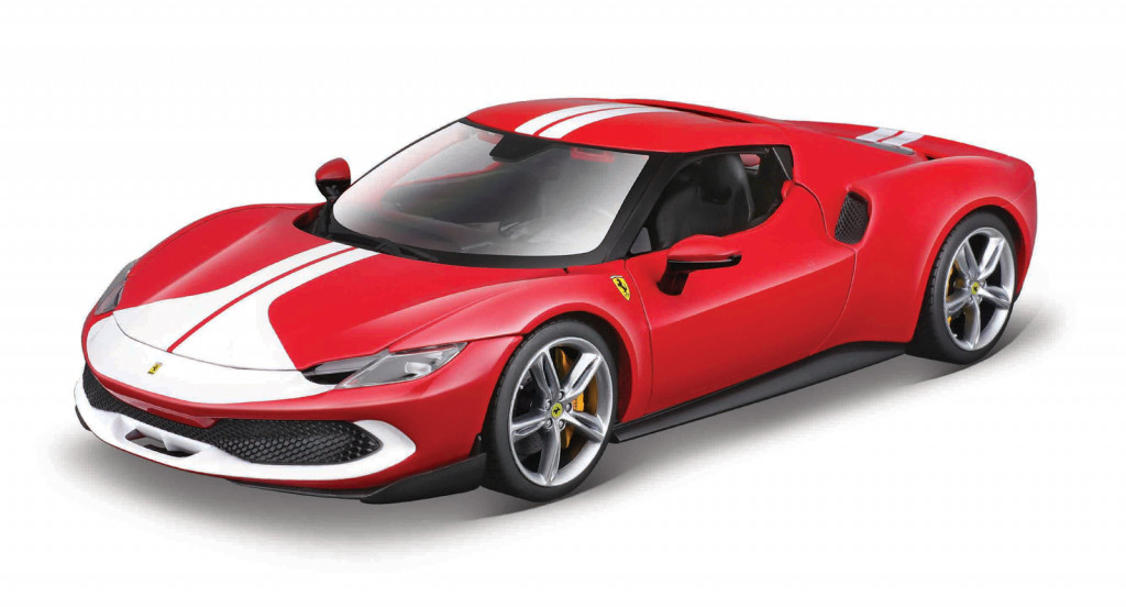 Bburago Bburago - RACE+PLAY, Ferrari, Ferrari 296 GTB ASSETTO FIORANO, červená, 1:18