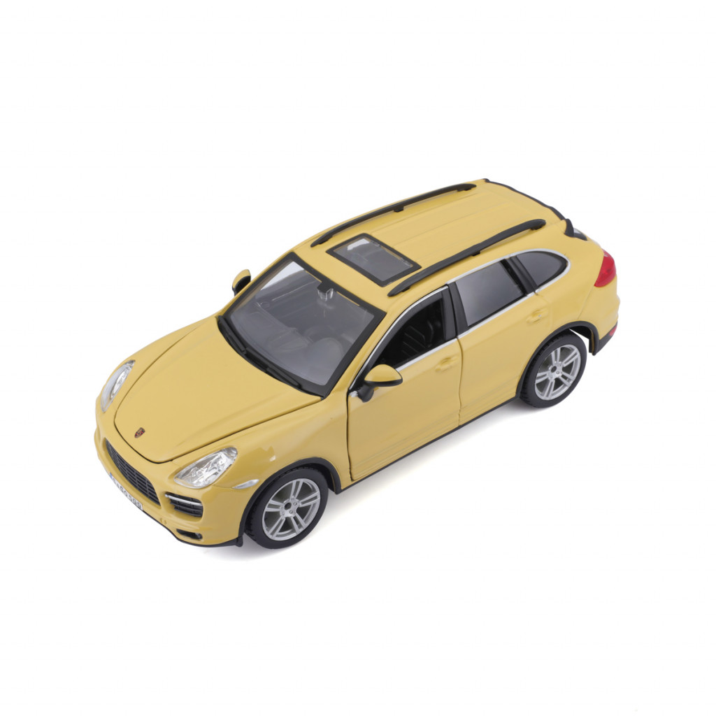 Bburago Bburago - Autá HOBBY, Porsche Cayenne Turbo, žltá, 1:24