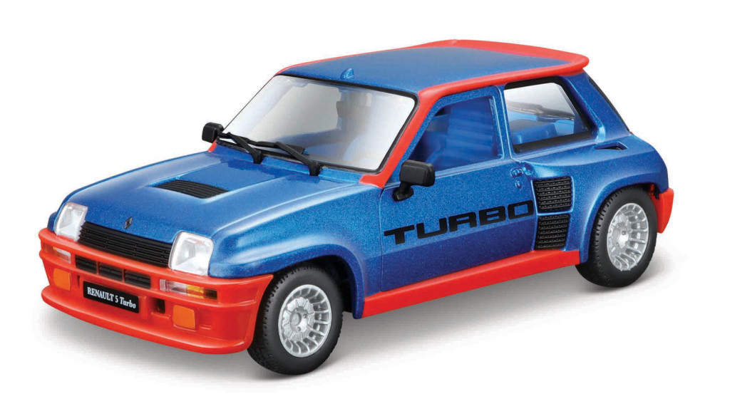 Bburago Bburago - Autá HOBBY, Plus, Renault 5 Turbo, modrá, 1:24