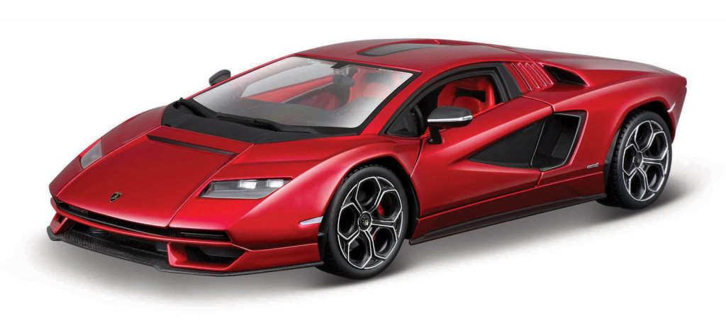 Bburago Bburago - Autá HOBBY, Plus, Lamborghini Countach LPI 800-4, červená, 1:24