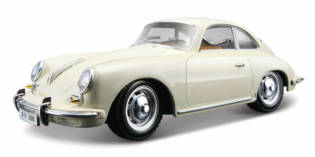 Bburago Bburago - Autá HOBBY, Porsche 356B Coupe (1961), krémové, 1:24