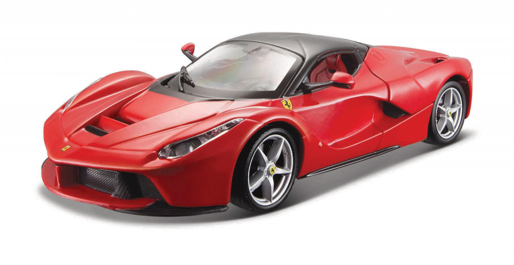Bburago Bburago - RACE+PLAY, Ferrari LaFerrari, červená, 1:24